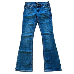 White House Black Market Dark Blue Flare Jeans